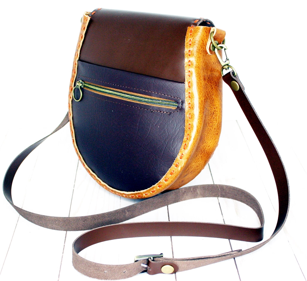 Brown on Brown Leather Purse