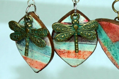 Autumnal Dragonfly Earrings