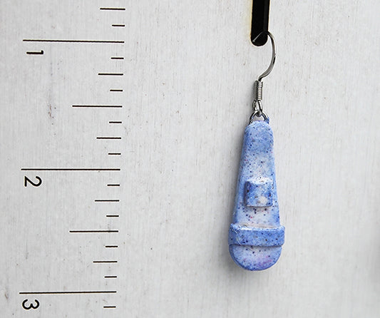 Tall Painted Moonrock Drop Earrings