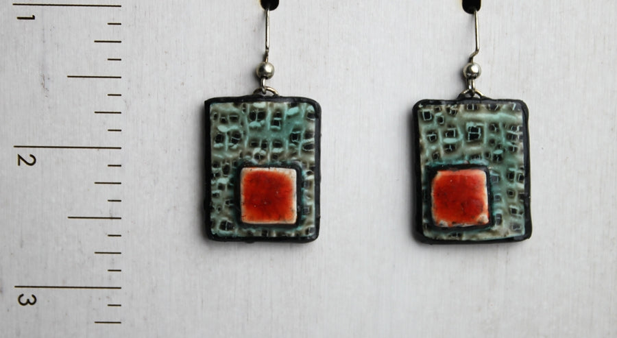 Cobblestone Contrast - Paving Stone Earrings