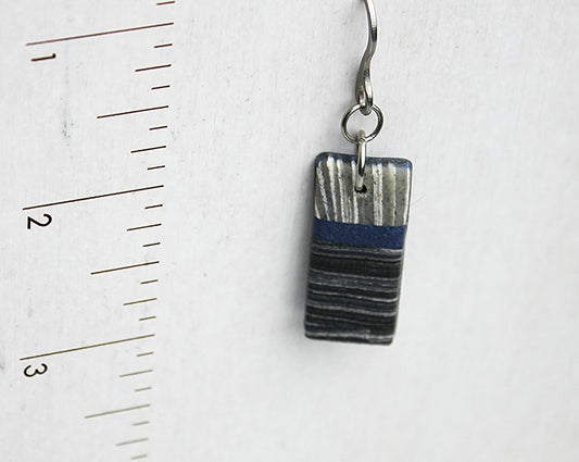 Urban Street Stripes - Rectangle Earrings
