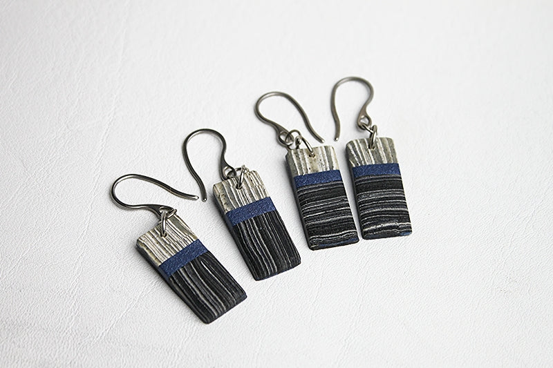 Urban Street Stripes - Rectangle Earrings