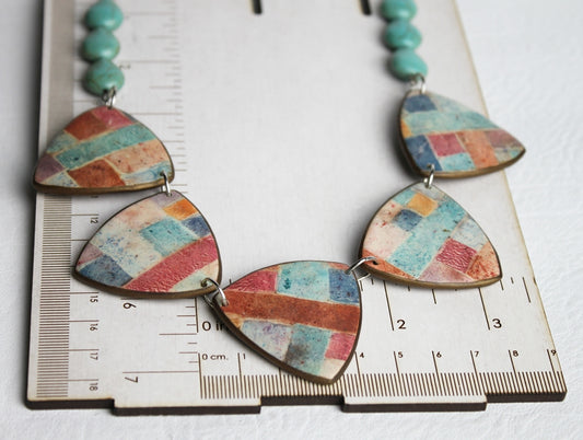 Autumn Patchwork Necklace