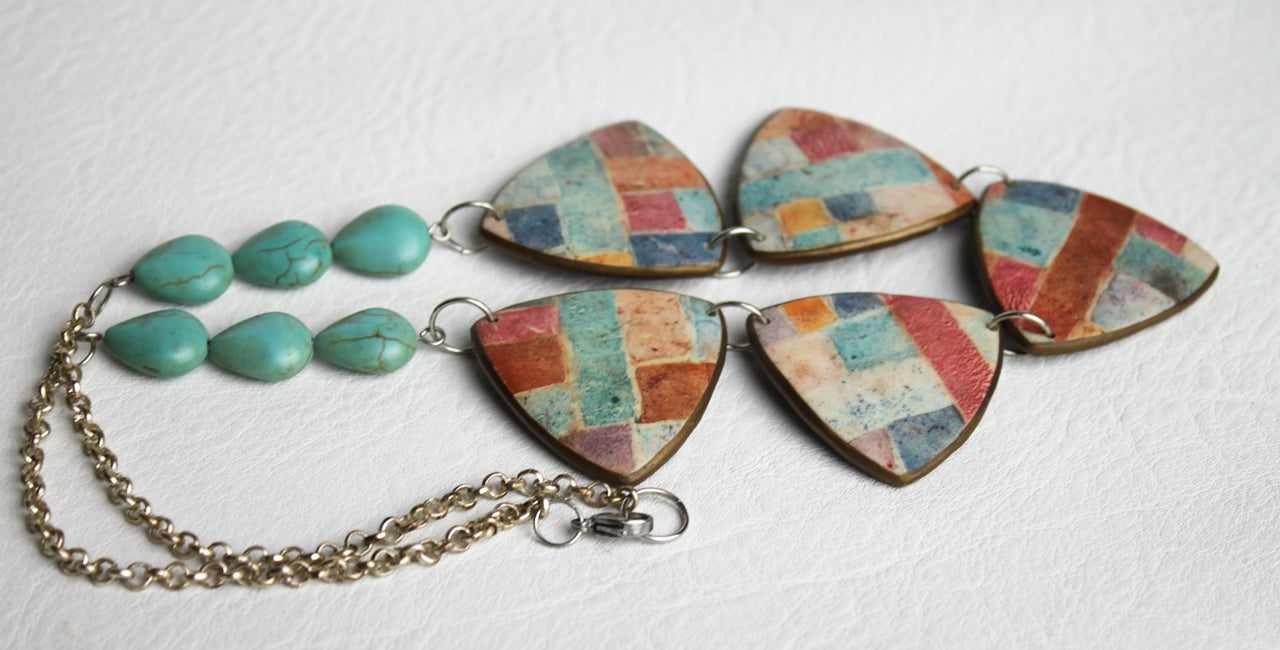 Autumn Patchwork Necklace