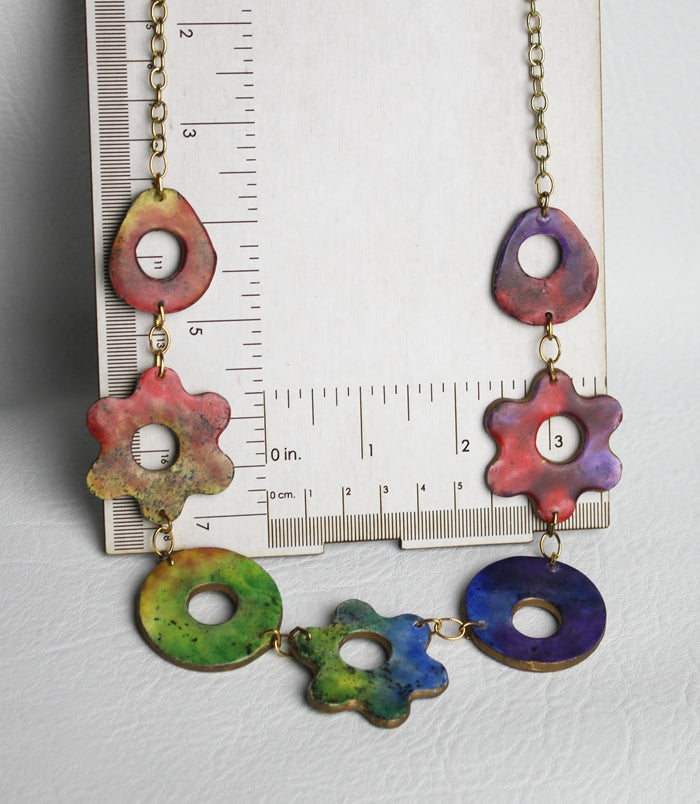 Rainbow Rebellion Statement Necklace