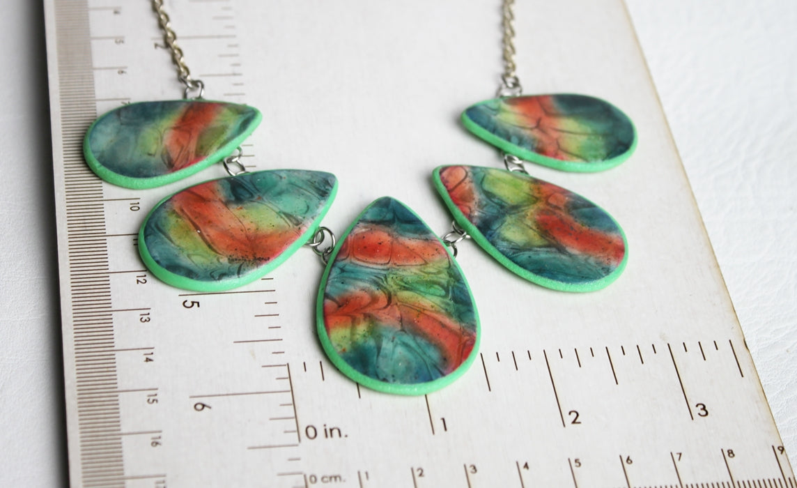 Tropical Currents Teardrop Necklace