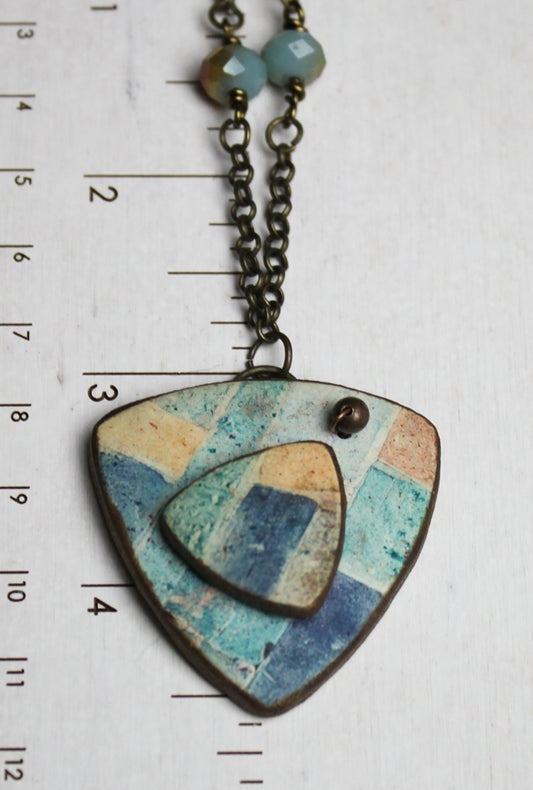 Autumn Day Patchwork Pendant