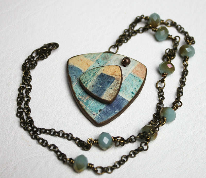 Autumn Day Patchwork Pendant