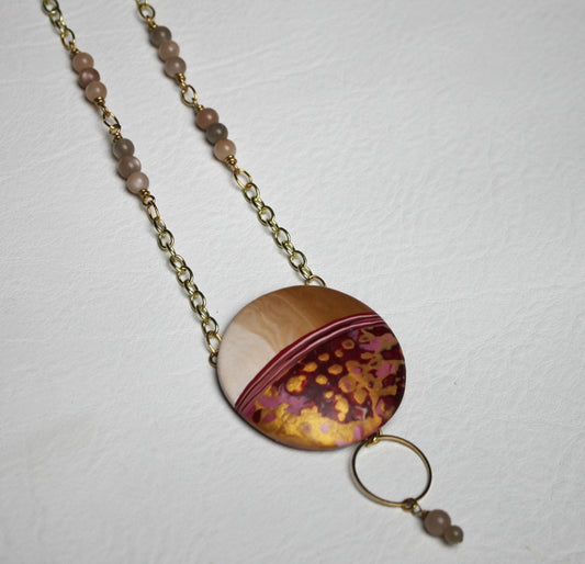 Crimson Rhapsody Pendant Necklace
