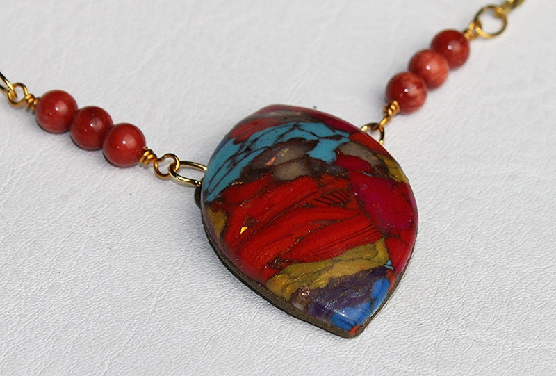 Sedimentary Strata Pendant Necklace