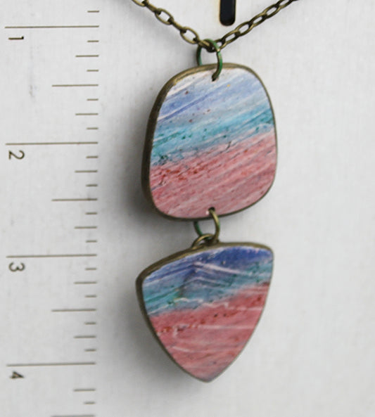 Shorelines Geo Duo Pendant Necklace