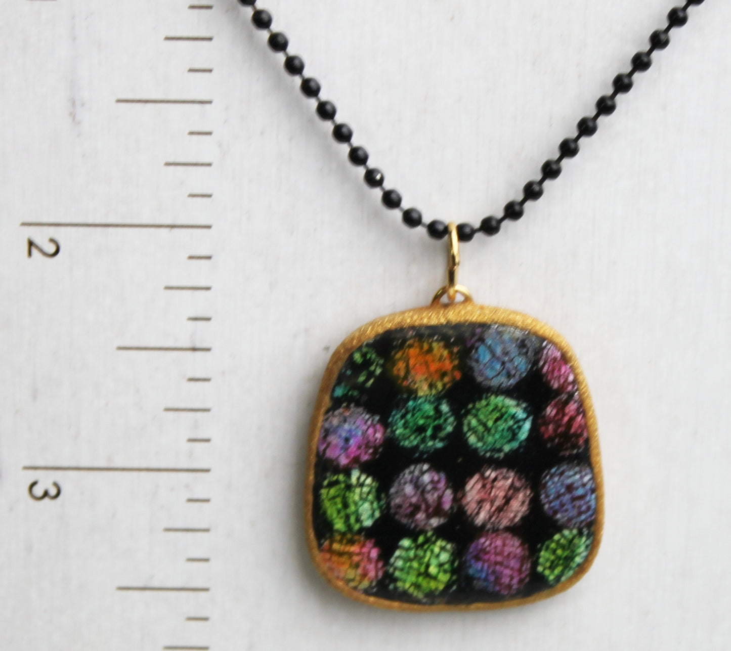 Jeweled Rhythm Trapezoid Pendant