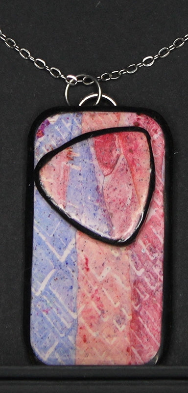 Layered Rounded Rectangle Pendant Necklace