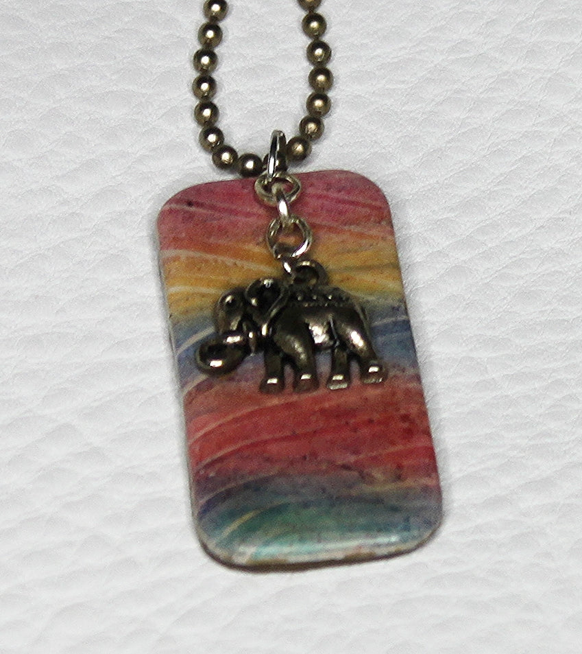 All the Angles Sunset Pendant Necklace