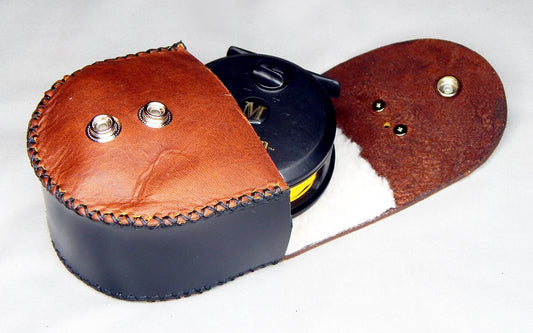 Leather Fly Reel Case