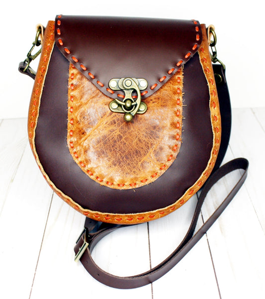 Brown on Brown Leather Purse
