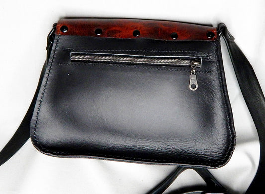 Brown/Black Leather Purse
