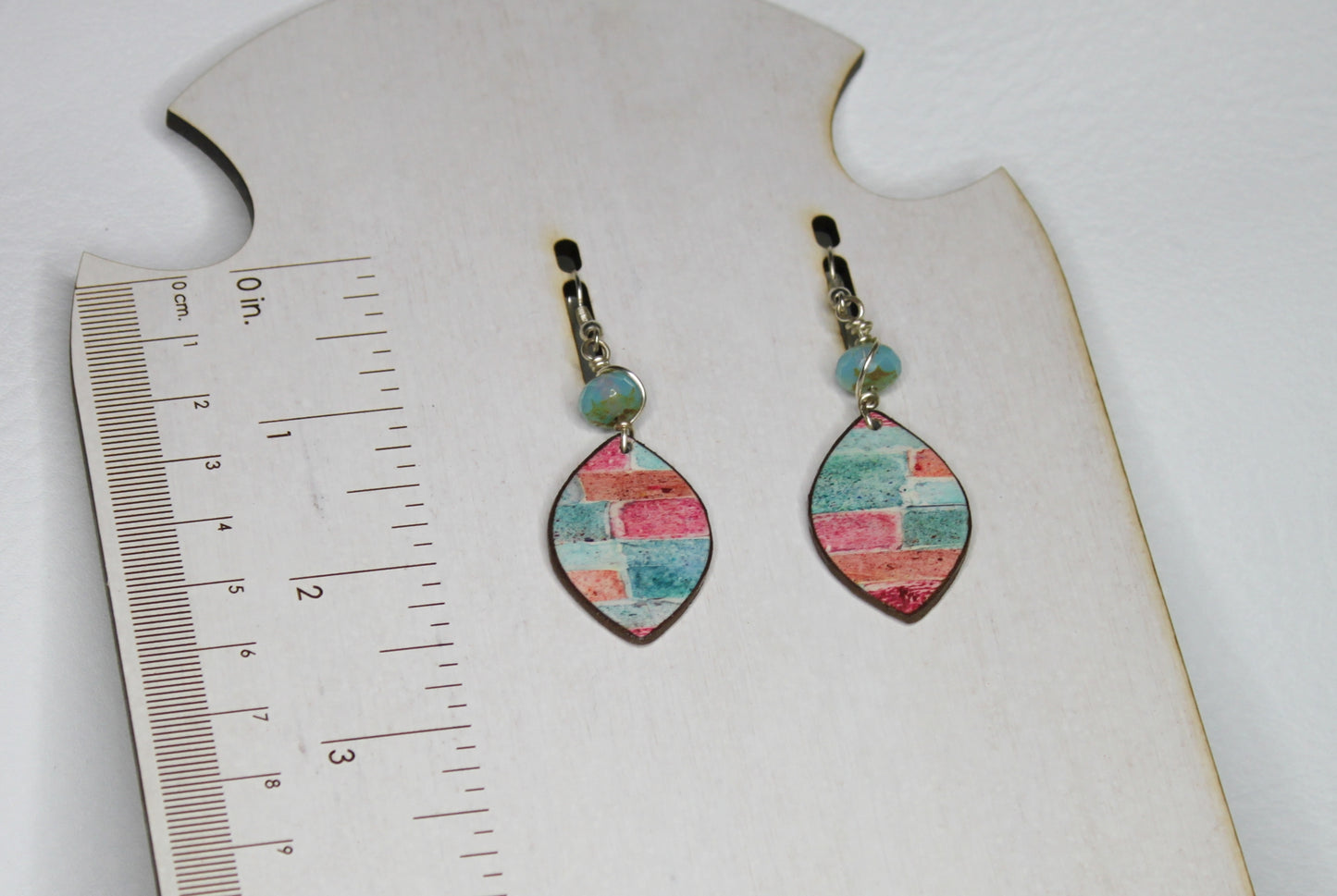 Brickwork Marquise Earrings