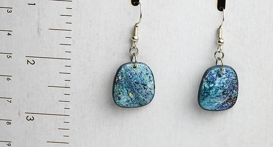Nocturnal Waters Trapezoid Drop Earrings