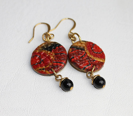 Dragon Circle Earrings