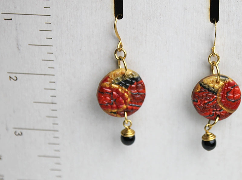 Dragon Circle Earrings