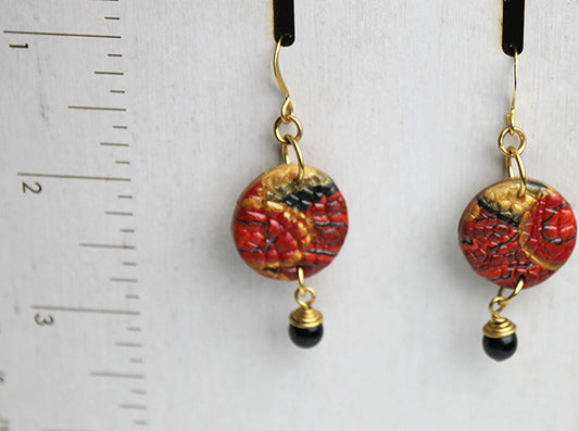 Dragon Circle Earrings