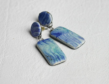 Flowing Water Stud Earrings