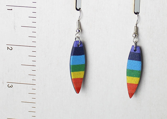 Chakra Stripes Drop Earrings