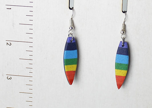 Chakra Stripes Drop Earrings