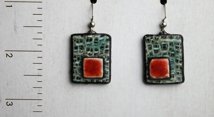 Cobblestone Contrast - Paving Stone Earrings
