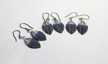 Urban Street Stripes - Marquise Earrings