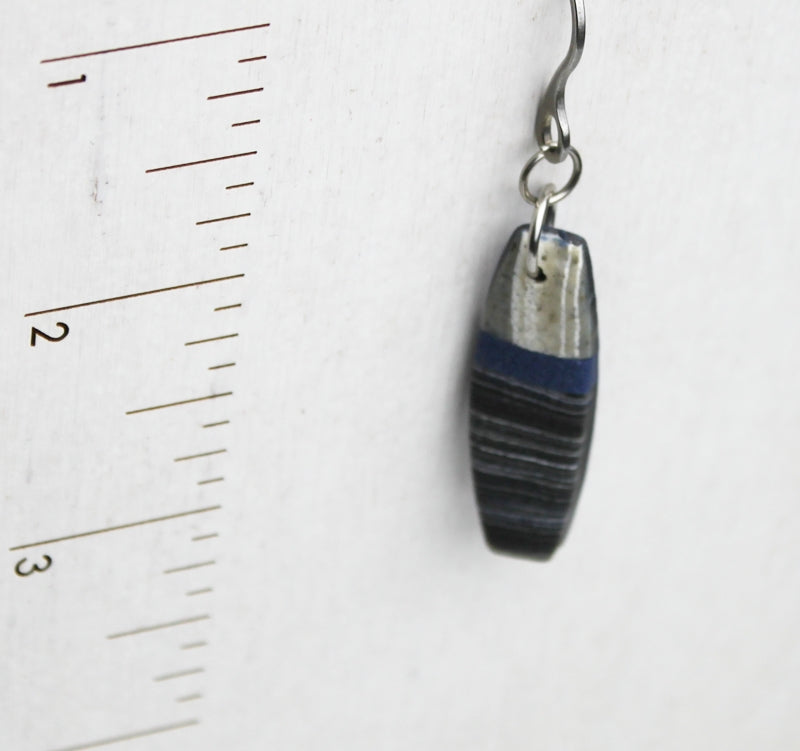 Urban Street Stripes - Rounded Rectangle Earrings