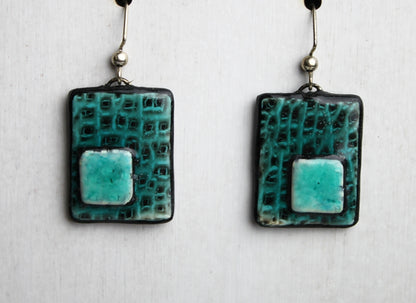 Wet Streets - Paving Stone Earrings