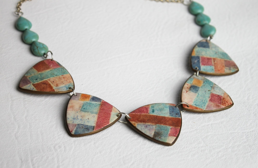 Autumn Patchwork Necklace