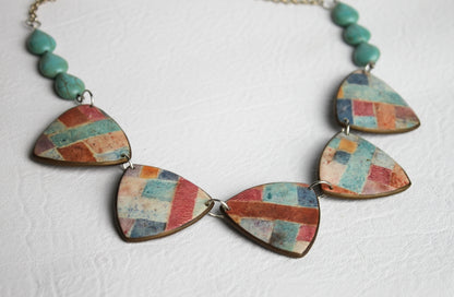 Autumn Patchwork Necklace