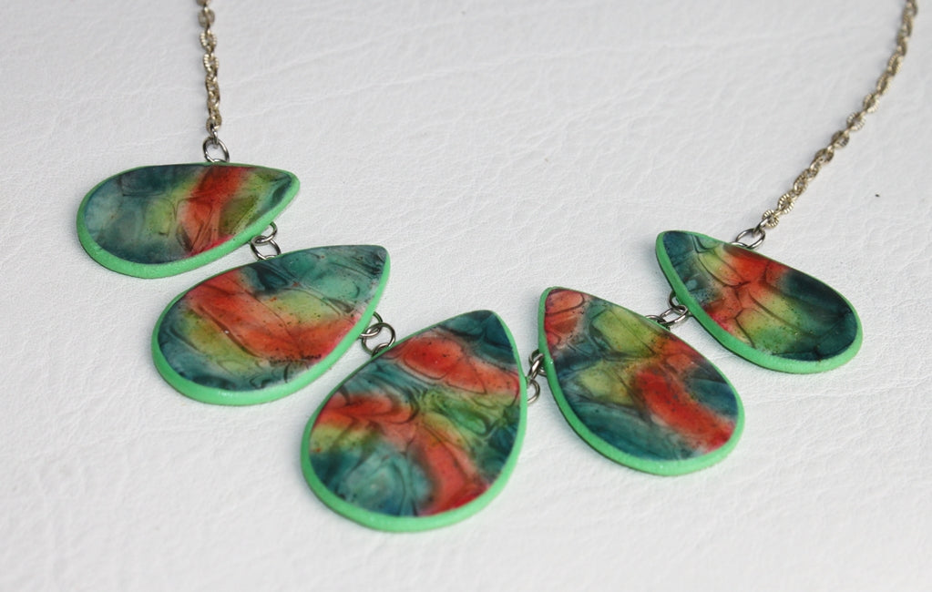 Tropical Currents Teardrop Necklace
