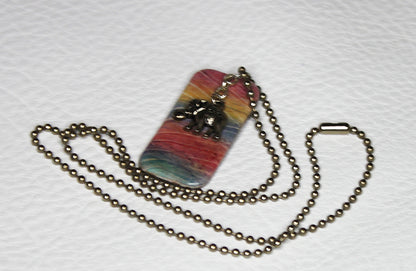 All the Angles Sunset Pendant Necklace