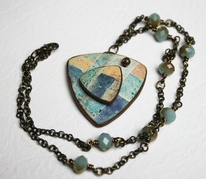 Autumn Day Patchwork Pendant