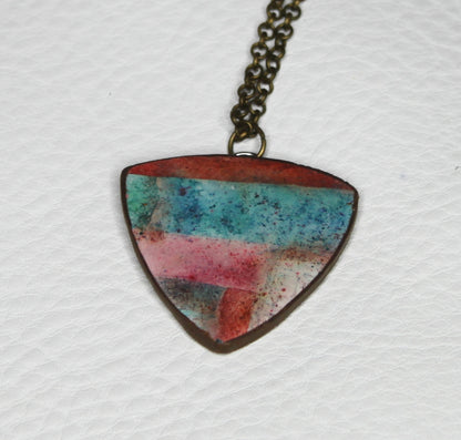 Autumn Horizon Triangle Pendant
