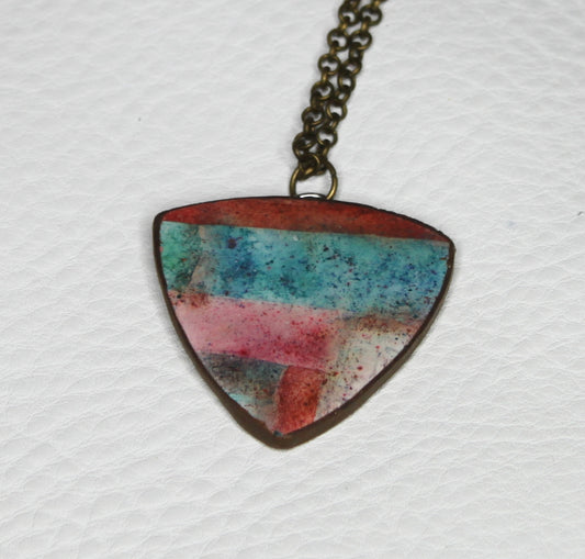 Autumn Horizon Triangle Pendant