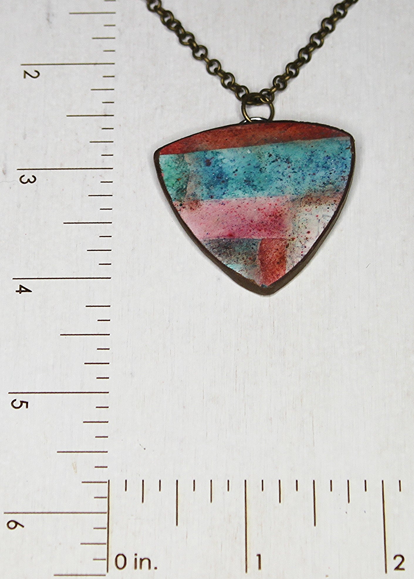 Autumn Horizon Triangle Pendant