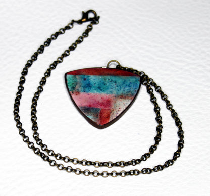 Autumn Horizon Triangle Pendant