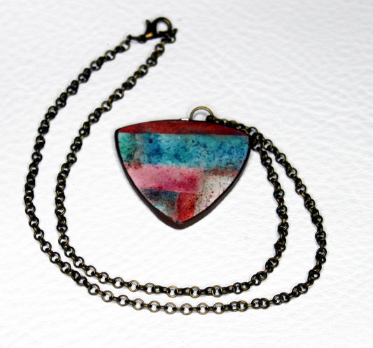 Autumn Horizon Triangle Pendant