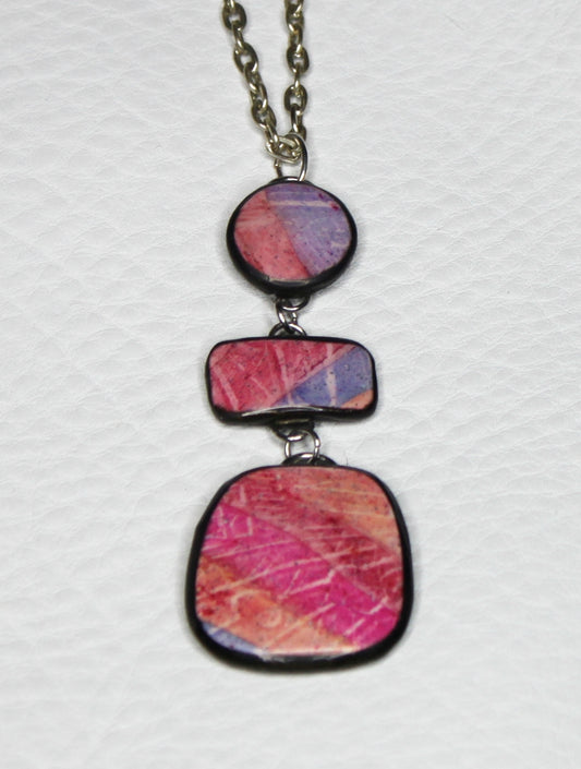 Late Summer Mod Trio Pendant Necklace
