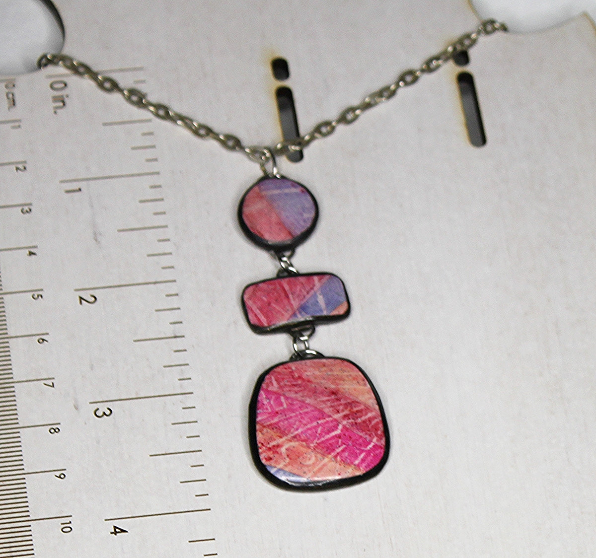 Late Summer Mod Trio Pendant Necklace
