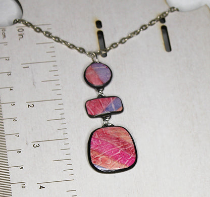 Late Summer Mod Trio Pendant Necklace