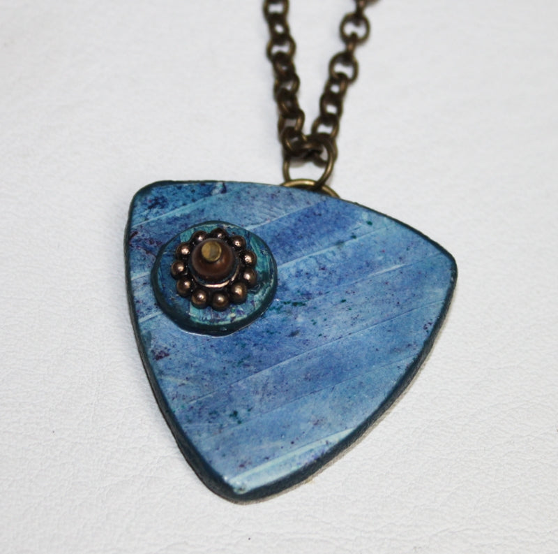 Denim Streets Pendant Necklace