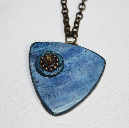 Denim Streets Pendant Necklace