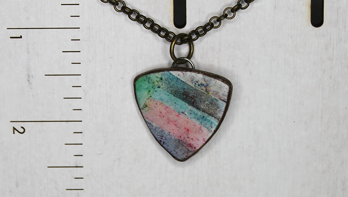 Gritty Street - Small Triangle Pendant Necklace