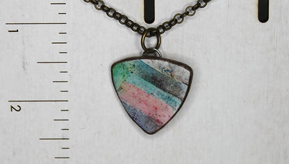 Gritty Street - Small Triangle Pendant Necklace